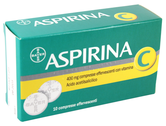 ASPIRIN 400 MG EFFERVESCENT TABLETS WITH VITAMIN C 10 TABLETS