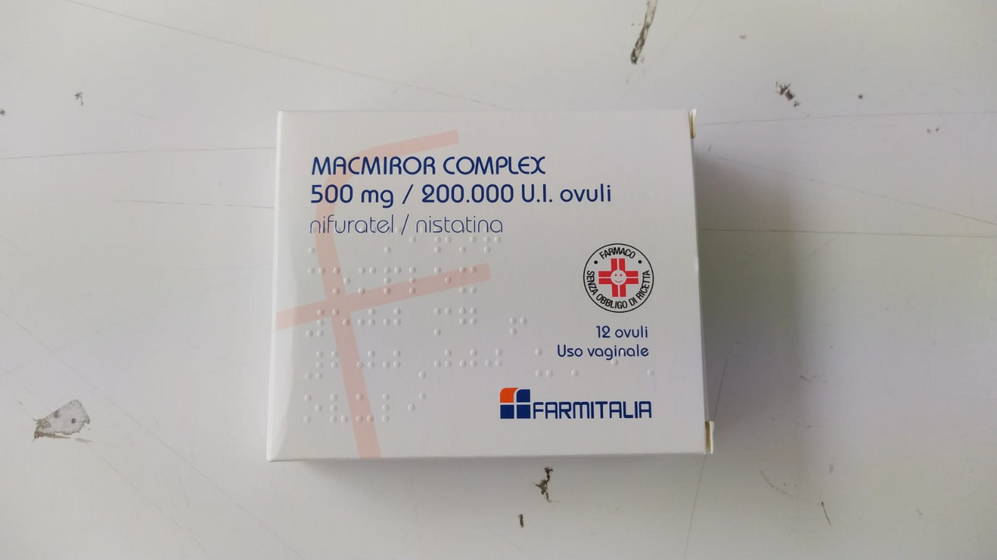 MACMIROR COMPLEX MACMIROR COMPLEX 500 MG + 200,000 IU OVA 12 OVA