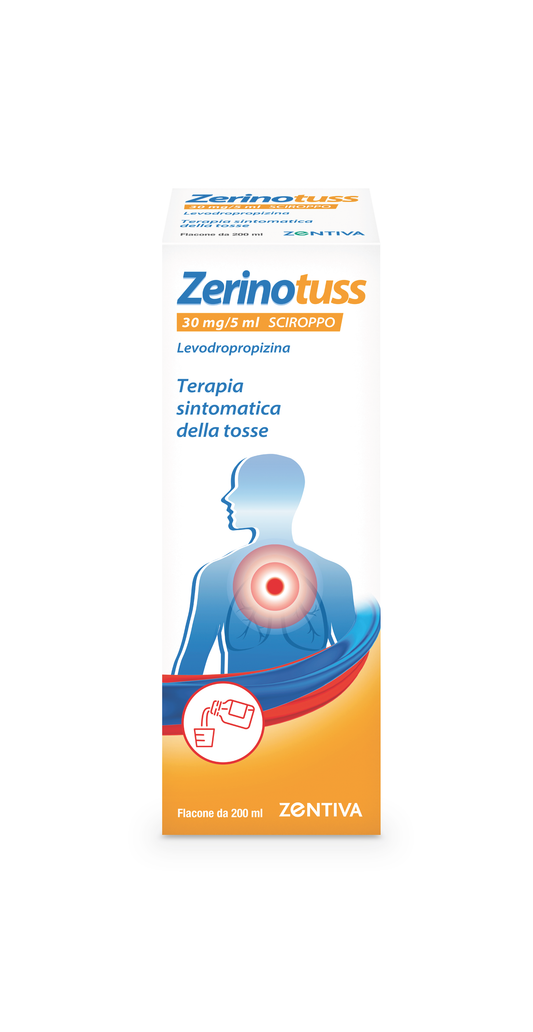 ZERINOTUSS 30 MG/5 ML SCIROPPO FLACONE DA 200 ML CON MISURINO DOSATORE