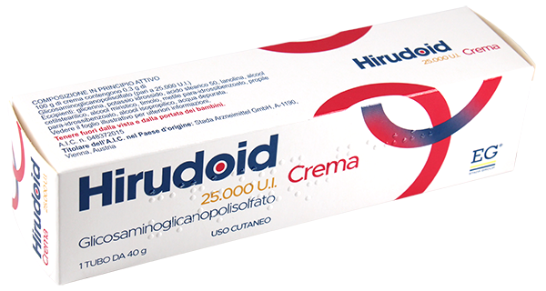 HIRUDOID 25000UI 25.000 IU CREAM TUBE 40 G