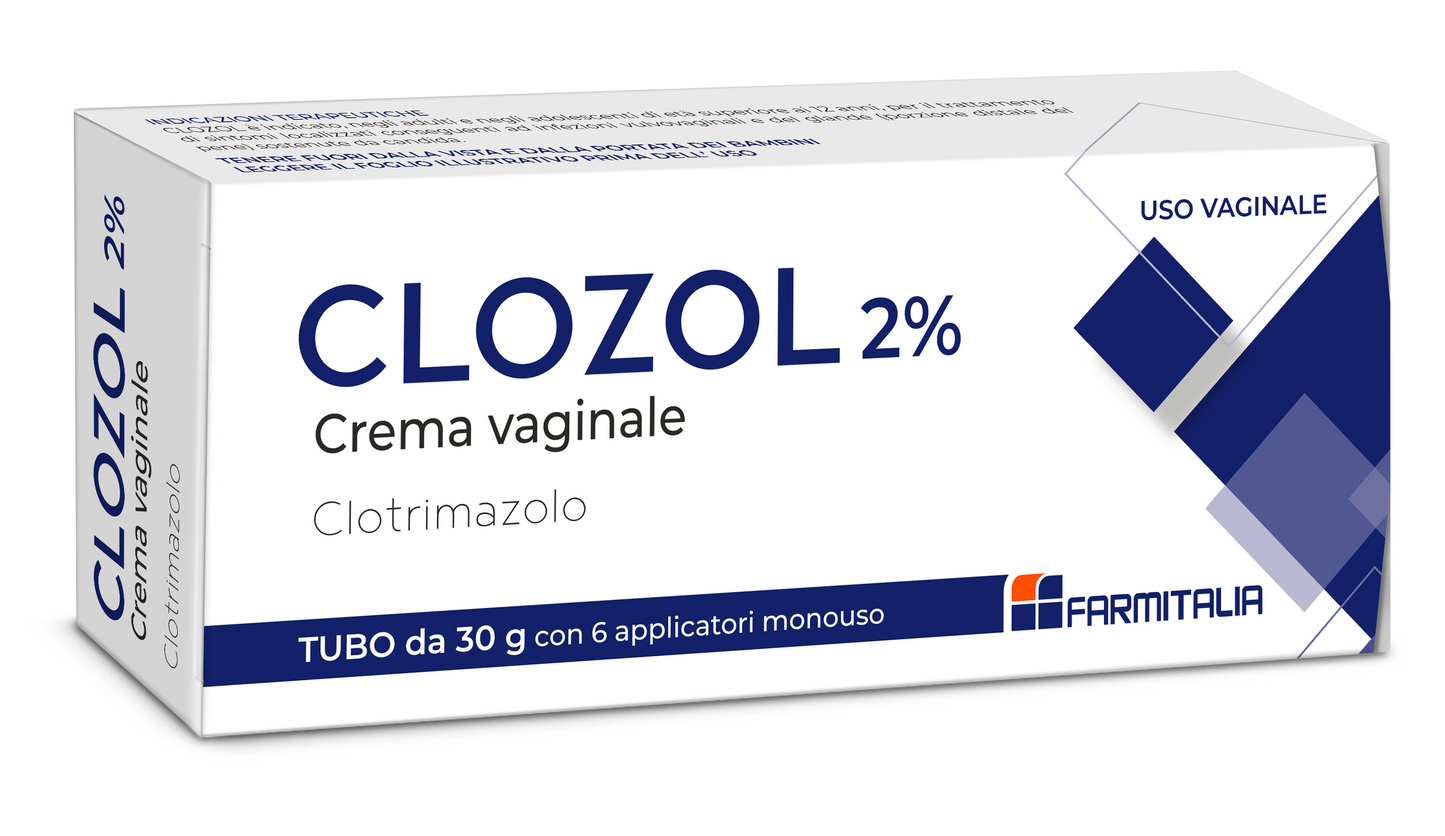CLOZOL 2% VAGINAL CREAM 1 30 G AL TUBE WITH 6 DISPOSABLE APPLICATORS