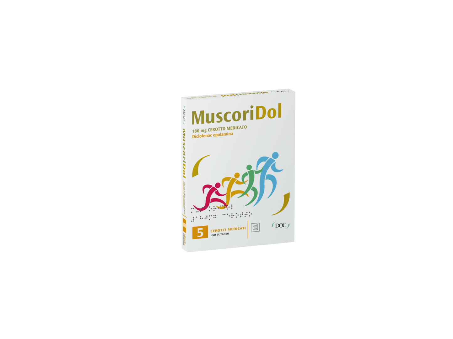 MUSCORIDOL 180 MG MEDICATED PATCH 5 PATCHES IN PAP/PE/AL/EMAA SACHET