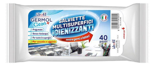 GERMOL CLEAN SALVIETTINE IGIENICHE SUPERFICI 40 PEZZI