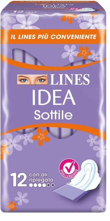 LINES IDEA SOTTILI RIPIEGATI ALI 12 PEZZI