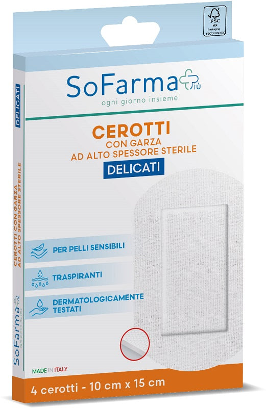 SOFARMAPIU' 4-PIECE DELICATE PLASTER 10X15 CM