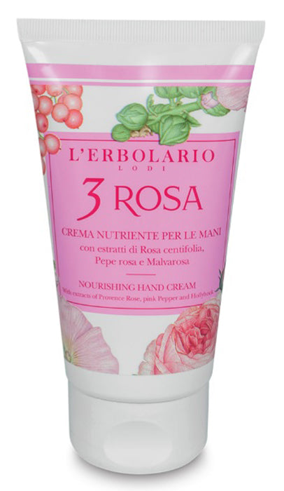 3 ROSA CREMA MANI NUTRIENTE 75 ML EDIZIONE LIMITATA