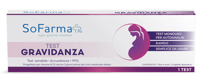 SOFARMAPIU' SELF-DIAGNOSTIC PREGNANCY TEST