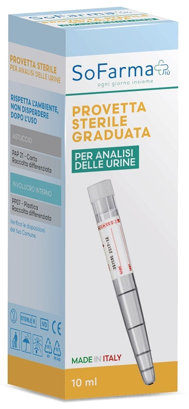 SOFARMAPIU' 10ML URINE TEST TUBE