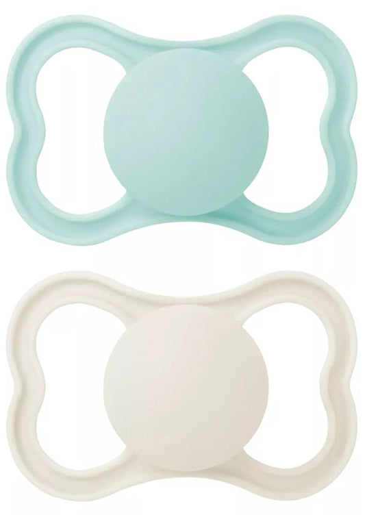 MAM AIR SUCCHIETTO 6+ MESI SILICONE NEUTRO 2 PEZZI