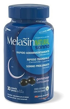 MELASIN NATURAL SONNO 1MG 30 CARAMELLE GOMMOSE GUSTO LAMPONE