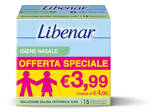 LIBENAR ISOTONIC SOLUTION 15 VIALS OF 5 ML PRICE CUT