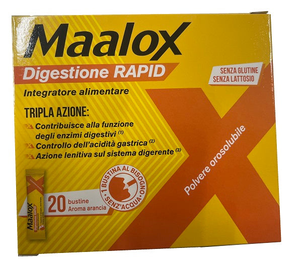 MAALOX RAPID DIGESTION 20 SACHETS OF 2 G