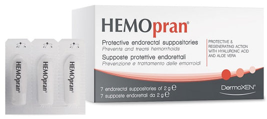 HEMOPRAN ENDORECTAL 7 SUPPOSITORIES 2 G