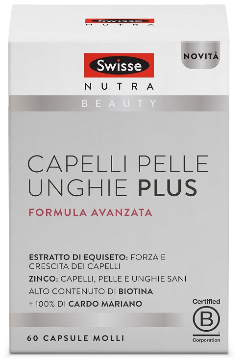 SWISSE CAPELLI PELLE UNGHIE PLUS 60 CAPSULE MOLLI