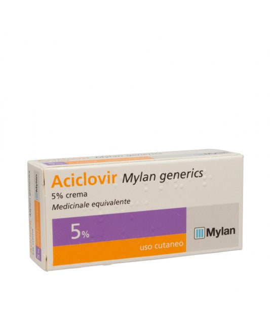 ACICLOVIR (MYLAN GENERICS)*crema derm 3 g 5%