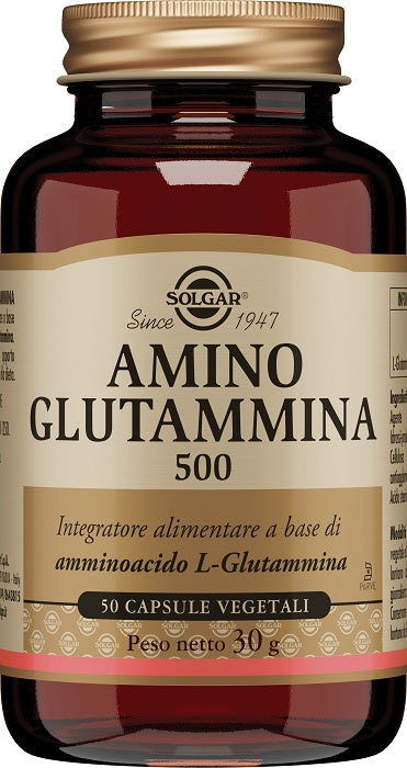 AMINO GLUTAMINE 500 50 VEGETABLE CAPSULES