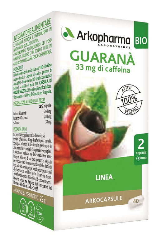 ARKO CAPSULE GUARANA' BIO 40 CAPSULES