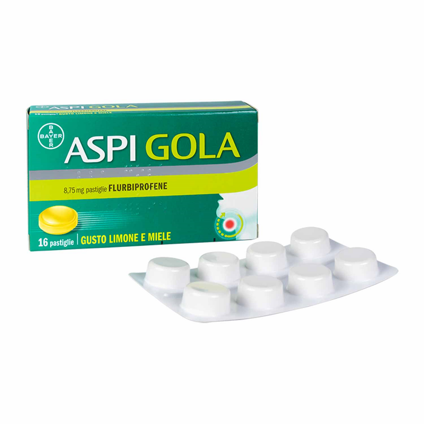 ASPI GOLA 8,75 MG PASTIGLIE GUSTO LIMONE E MIELE