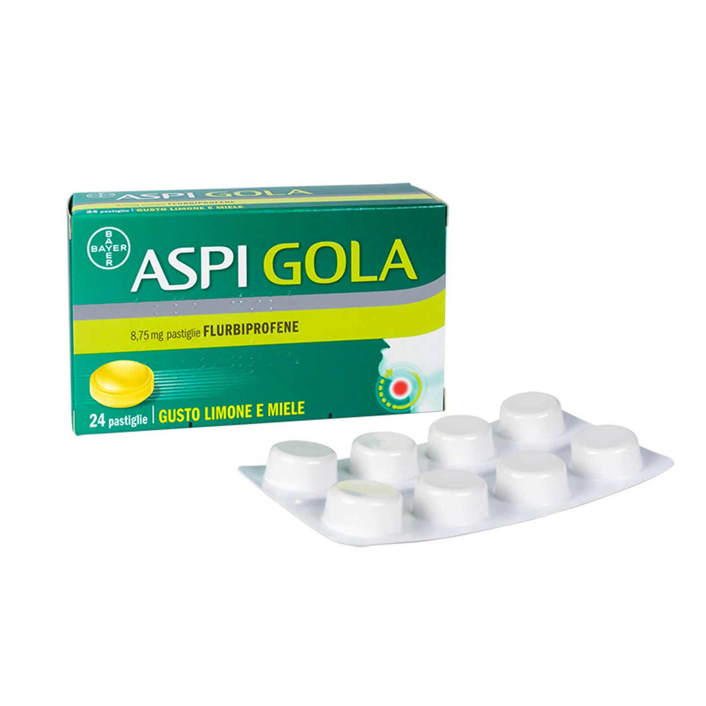 ASPI GOLA 8,75 MG PASTIGLIE GUSTO LIMONE E MIELE