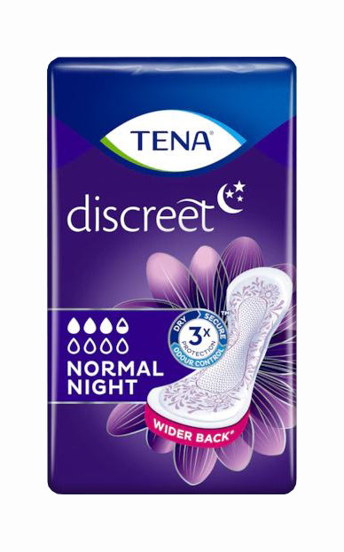 TENA DISCREET NORMAL NIGHT 10 PIECES