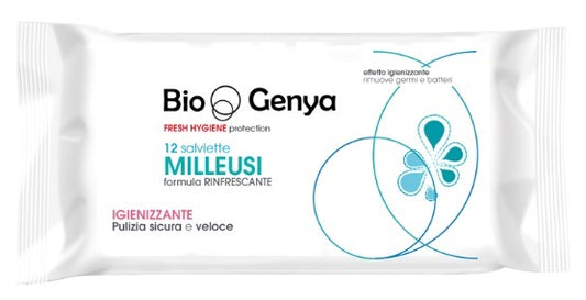 BIOGENYA FRESH HYGIENE PROTECTION 12 SALVIETTE MILLEUSI RINFRESCANTE IGIENIZZANTE