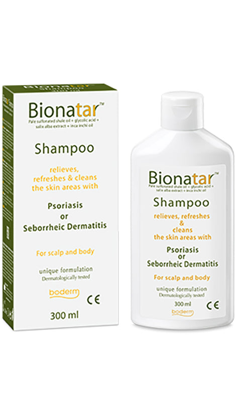 BIONATAR SHAMPOO INDICATED IN THE PRESENCE OF SYMPTOMS OF PSORIASIS OR SEBORRHEIC DERMATITIS 300 ML CE