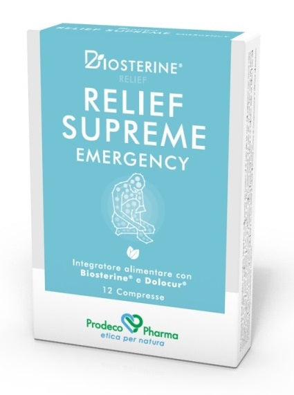 BIOSTERINE RELIEF SUPREME EMERGENCY 12 TABLETS
