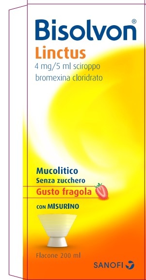 BISOLVON LINCTUS 4 MG/5 ML SCIROPPO GUSTO FRAGOLA