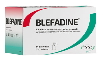 BLEFADINE 14 DISPOSABLE WIPES FOR CLEANSING AROUND THE EYES