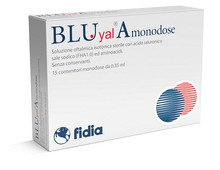 BLUE YAL SINGLE-DOSE EYE DROPS 15 VIALS 0.35 ML