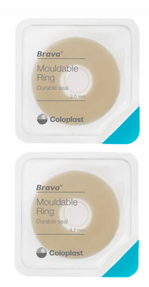 BRAVA PLASTIC RING WITHOUT ALCOHOL FOR OSTOMAS 2 MM 10 PIECES
