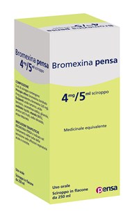 BROMEXINA PE "4 MG/5 ML SCIROPPO"FLACONE DA 250 ML"