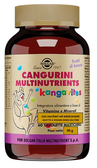 CANGURINI MULTINUTRIENTS FRUTTI BOSCO 60 TAVOLETTE MASTICABILI