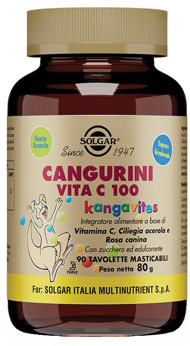 CANGURINI VITA C 100 90 TAVOLETTE MASTICABILI