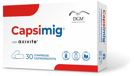 CAPSIMIG 30 GASTROPROTECTED TABLETS