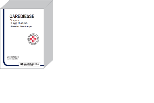 CAREDIESSE 10 MG/G SHAMPOO 2 FLACONE LDPE 60 ML