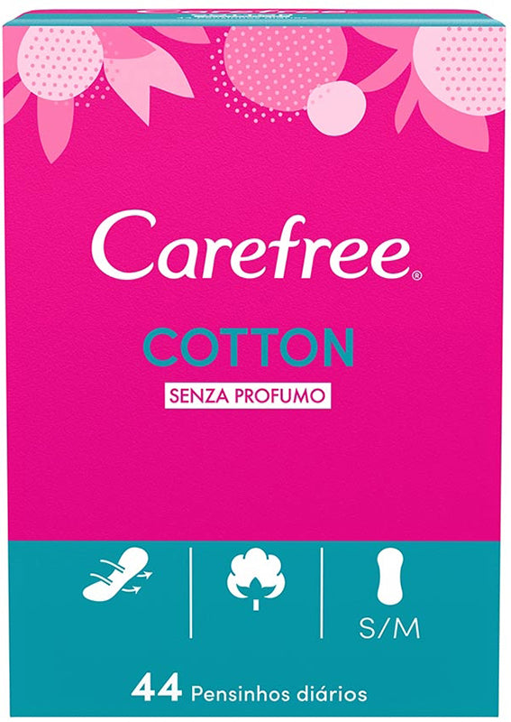 CAREFREE COTTON PANTY LINERS 44 PIECES