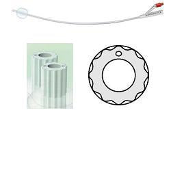 PROFILCATH PLUS SILICONE BLADDER CATHETER GROOVED 2 WAY CH16 LENGTH 31 CM CYLINDRICAL TIP 2 OPPOSITE HOLES BALLOON 5 ML 1 PIECE
