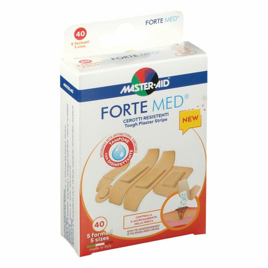 MASTER-AID STRONG MED PLASTER 5 SIZES 40 PIECES