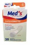 MEDS STRIP PLASTER DELICATE NON-WOVEN FABRIC MEDIUM 20 PIECES