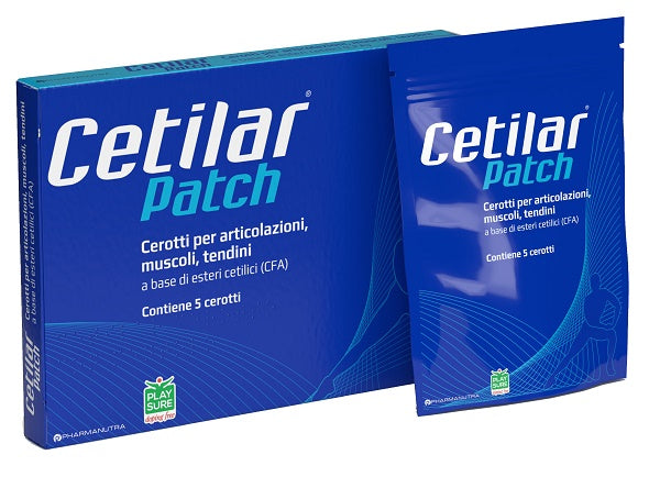 SINGLE-USE CETILAR PATCH FOR JOINTS, MUSCLES AND TENDONS 5 PIECES