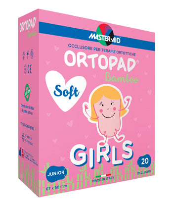 ORTOPAD SOFT GIRLS JUNIOR EYE PATCH FOR ORTHOPTICS (20 PIECES)