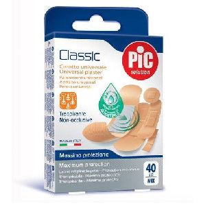 PIC CLASSIC MIX ANTIBACTERIAL PLASTER 40 PIECES