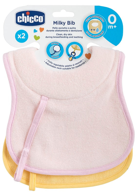 CHICCO BAVAGLINE 0M+ 2PZ ROSA