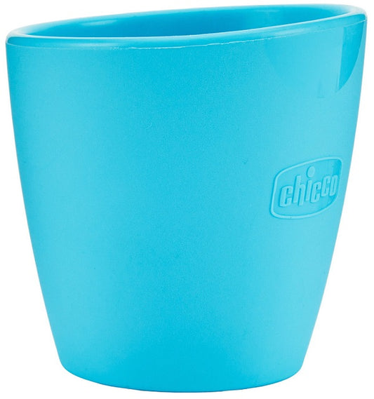 CHICCO BIBERON SILICONE AZZURRO 6 MESI+