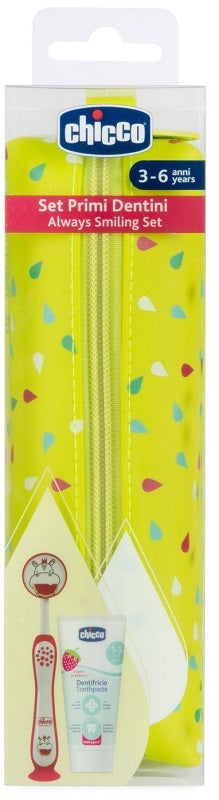 CHICCO DENTAL SET 3-6 YEARS PINK