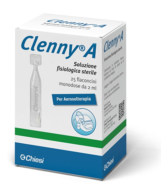CLENNY A STERILE PHYSIOLOGICAL SOLUTION FOR AEROSOL THERAPY 25 SINGLE-DOSE VIALS OF 2 ML