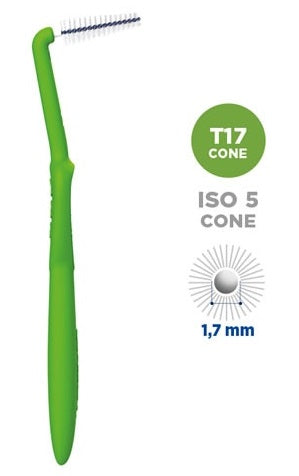 SCOVOLINO CURASEPT PROXI ANGLE MISURA T17 CONICO ISO 5 VERDE DIAMETRO 1,7 MM