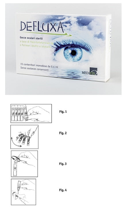 DEFLUXA EYE DROPS 15 SINGLE-DOSE CONTAINERS OF 0.4 ML