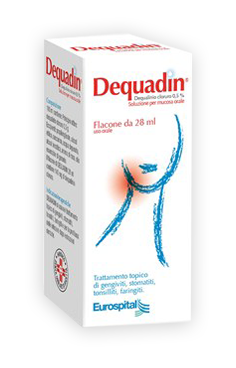 DEQUADIN "0.5% SOLUTION FOR ORAL MUCOSA" 28 ML BOTTLE"